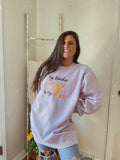 My Frenchie Is My Peep Embroidered Applique Crewneck